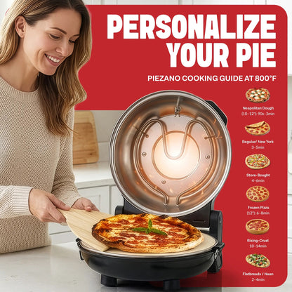 ⏰️Last Day Flash Sale🔥800° Countertop Brick Pizza Oven