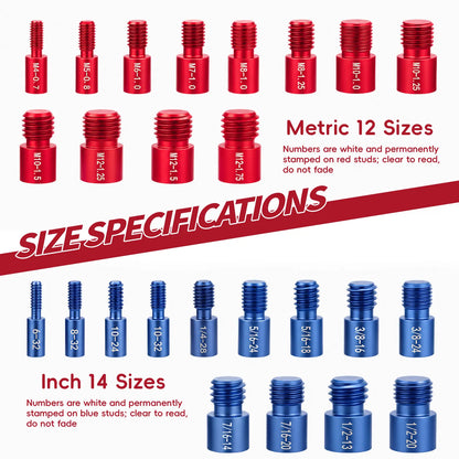 🔥26/44PCS Nut and Bolt Thread Checker🔩