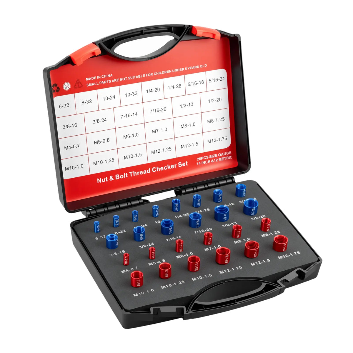 🔥26/44PCS Nut and Bolt Thread Checker🔩
