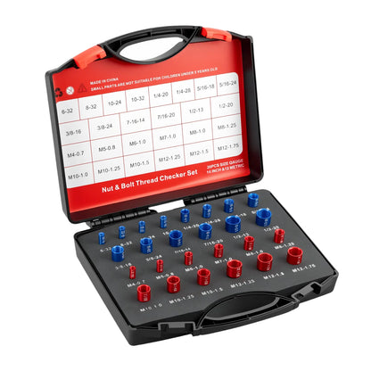 🔥26/44PCS Nut and Bolt Thread Checker🔩