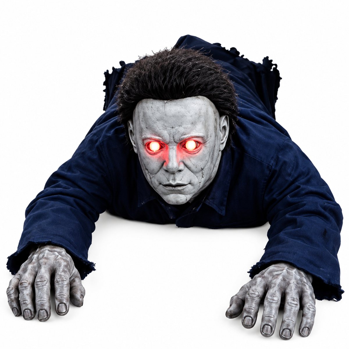 🎃Last Day Flash Sale🔥Halloween Scary Yard Decorations, Electric Crawling Ghost Horror Voice Skeleton