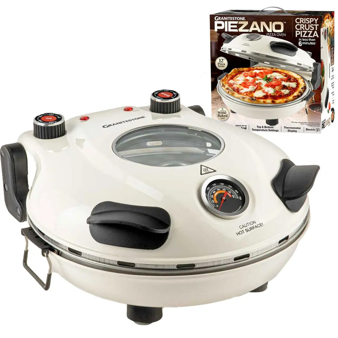 ⏰️Last Day Flash Sale🔥800° Countertop Brick Pizza Oven