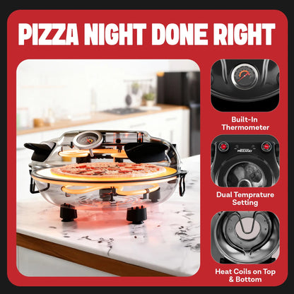 ⏰️Last Day Flash Sale🔥800° Countertop Brick Pizza Oven